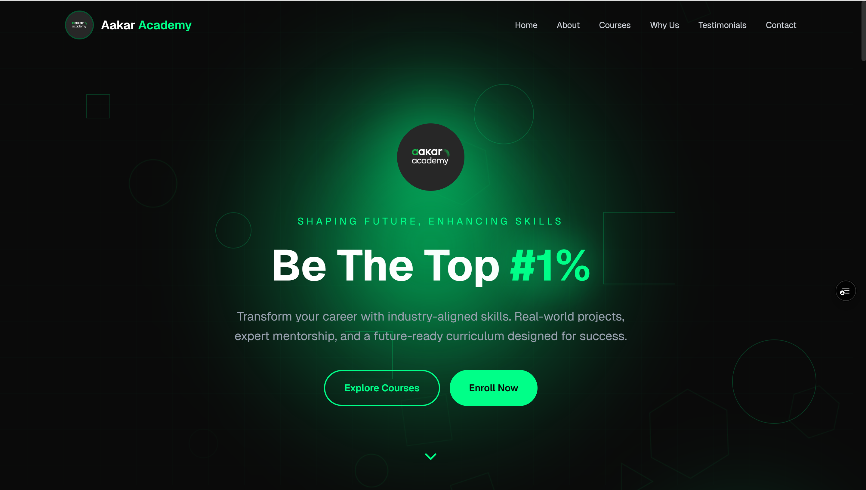 Aakar Academy Website